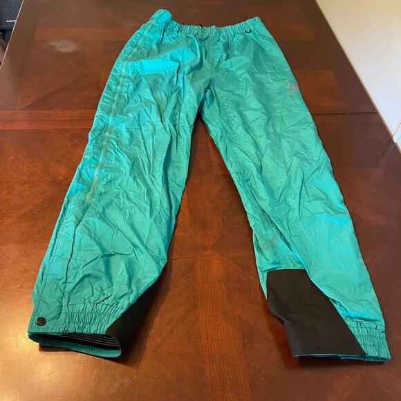 vintage The North Face Extreme Ultrex Mens TealSki PantsFull Zip Sides sz L